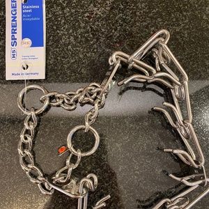 Herm Sprenger Stainless Steel Prong Dog Training Collar- 4mm x 25in Large